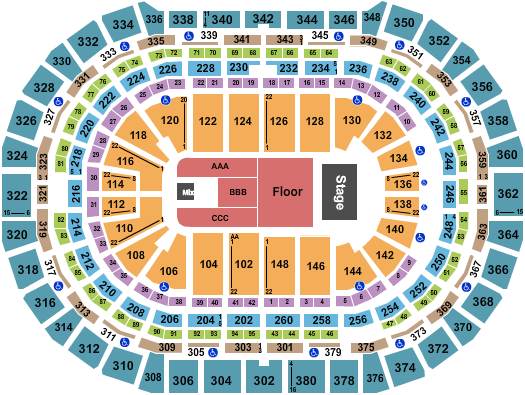 Ball Arena Chris Stapleton Seating Chart